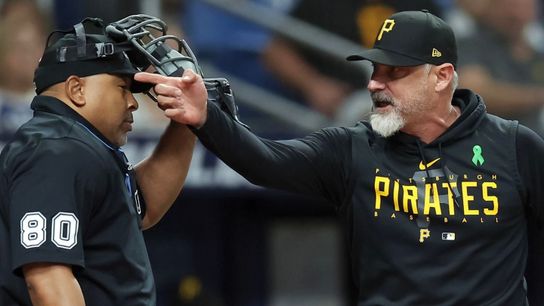 Freeze Frame: Rays get away with balk with game on the line taken in St. Petersburg, Fla. (Pirates)